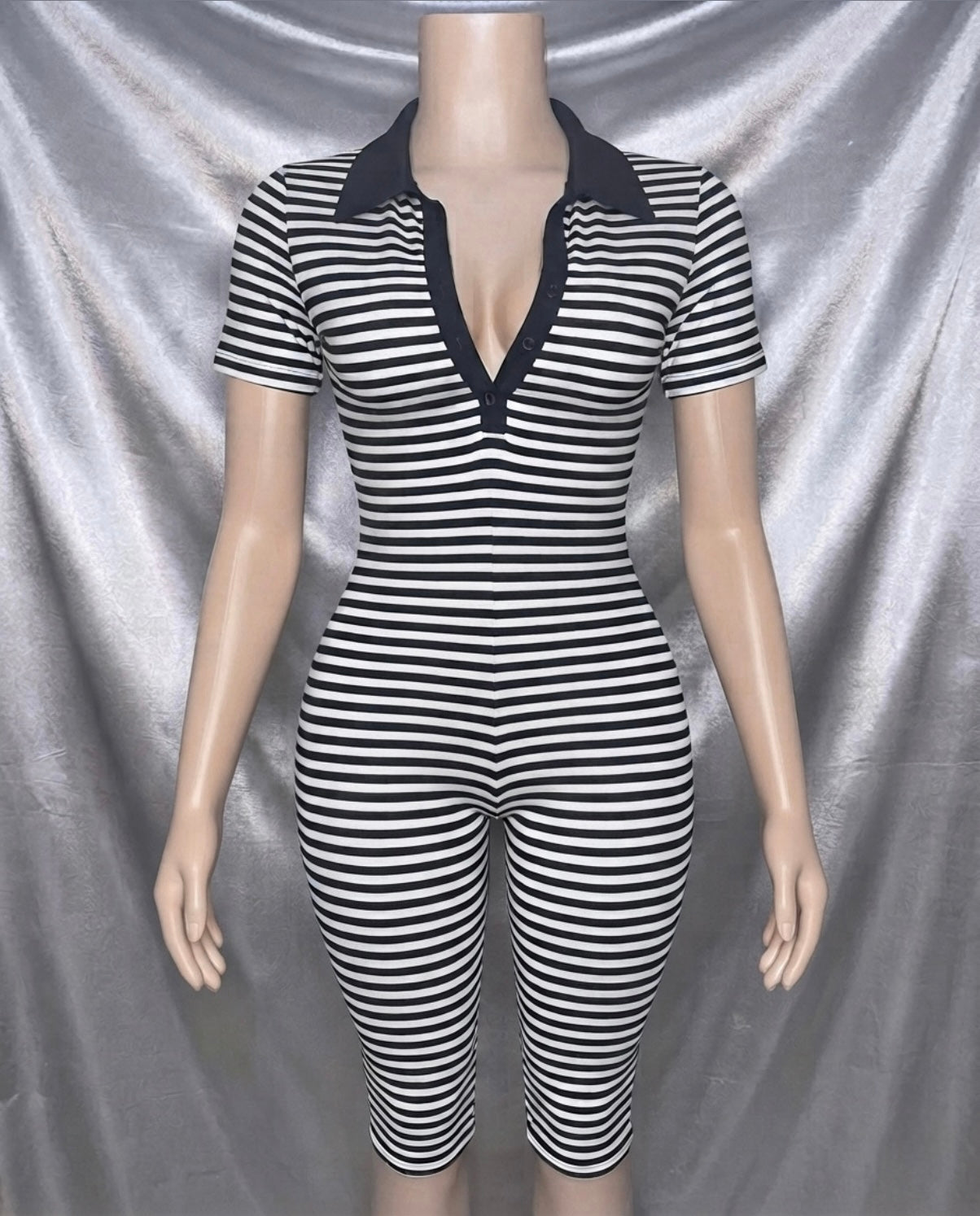 Retro Stripe Romper