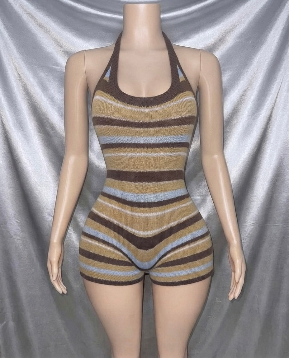 Retro Stripe Romper
