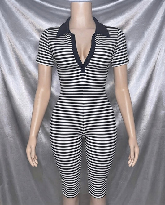 Retro Stripe Romper⁠